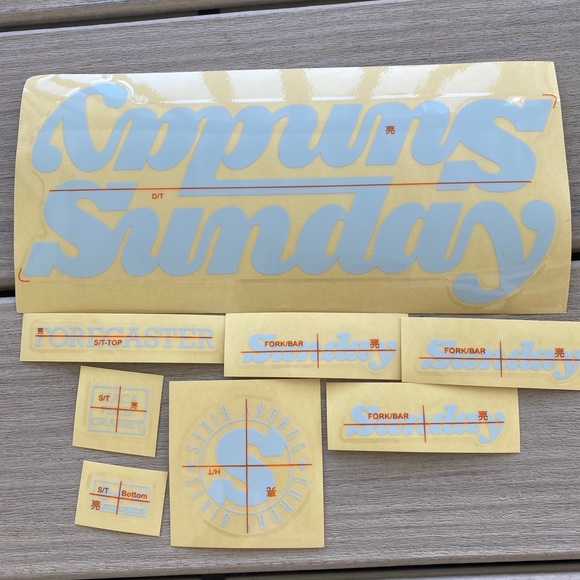 COPY - SUNDAY 2022 FORECASTER PARK - MACA PEREZ GRASSET STICKER KIT BMX BIKES D… - Picture 4 of 4